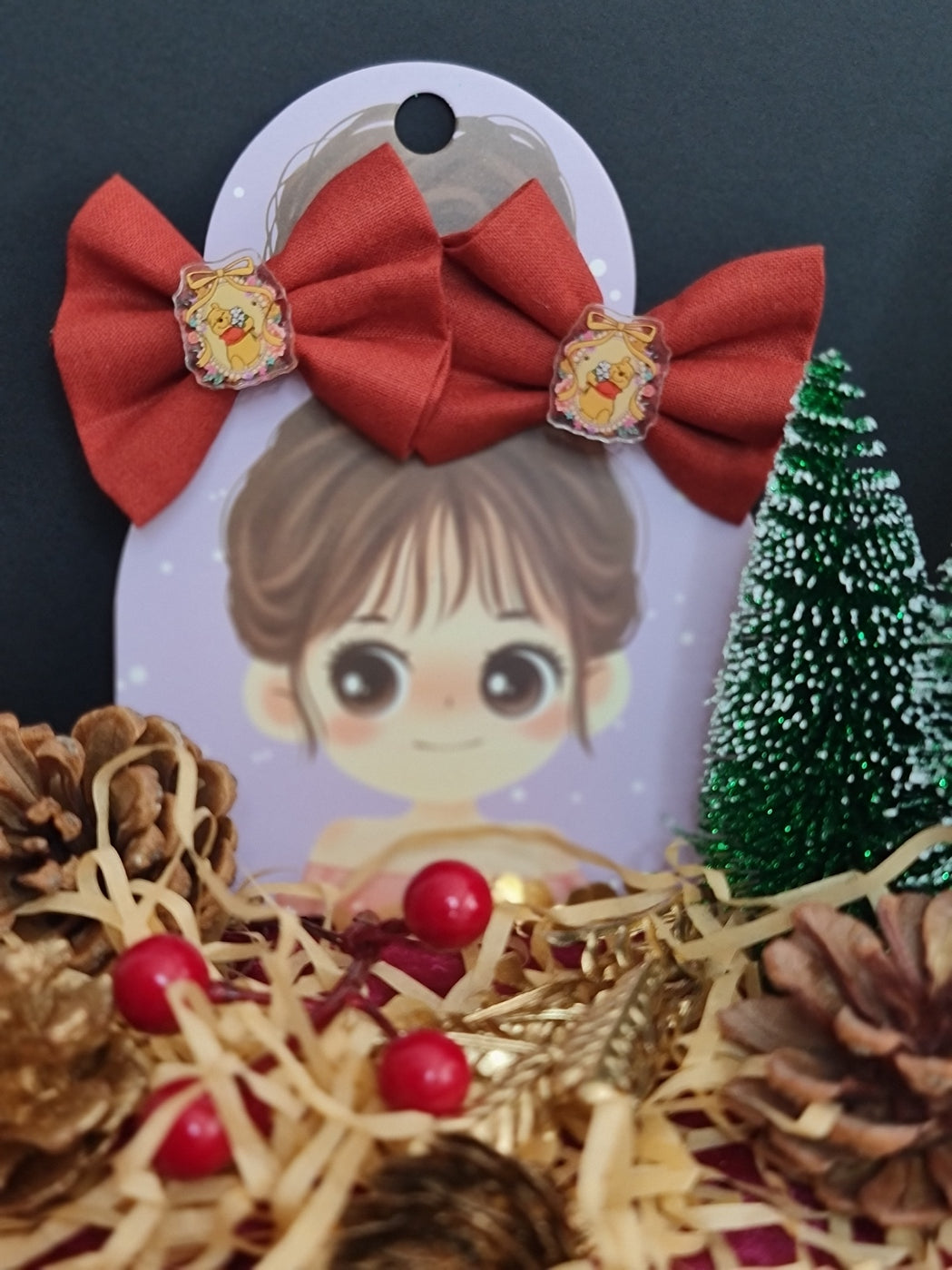 Barrettes de noël Ourson