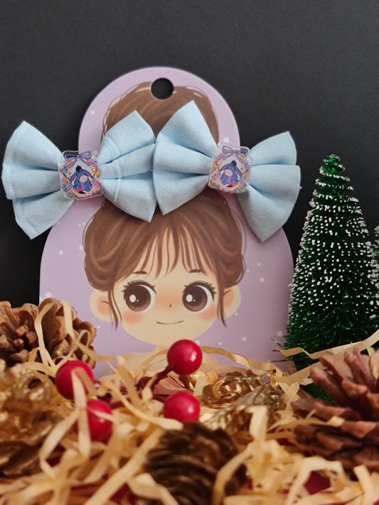 Barrettes âne noël
