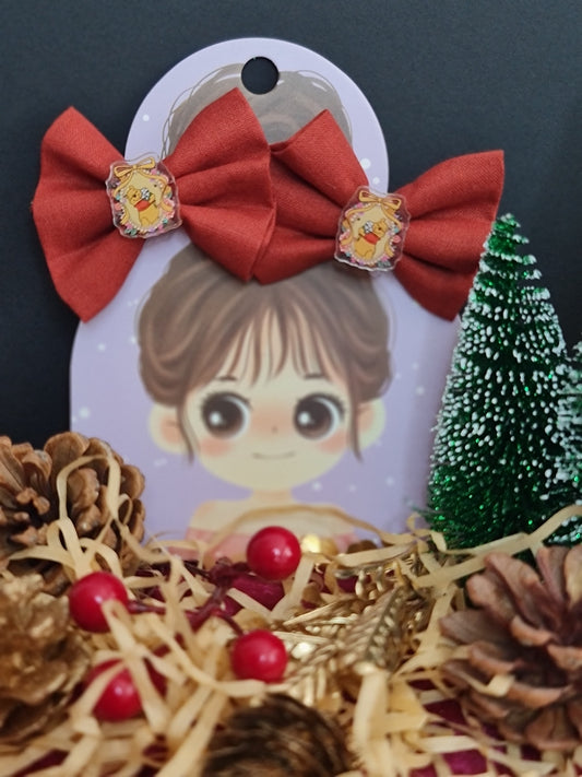 Barrettes de noël Ourson