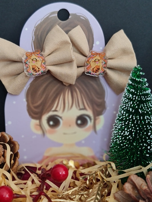 Barrettes petit tigre rayé