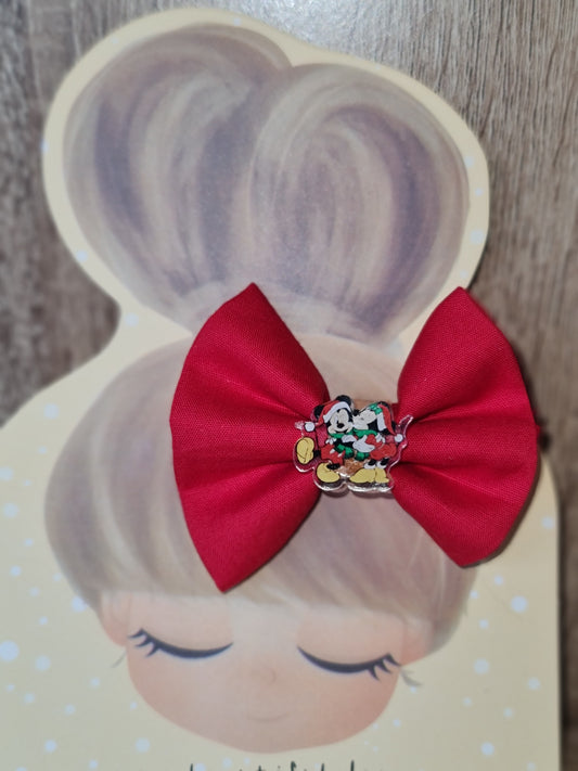Barrette Petites souris à noël