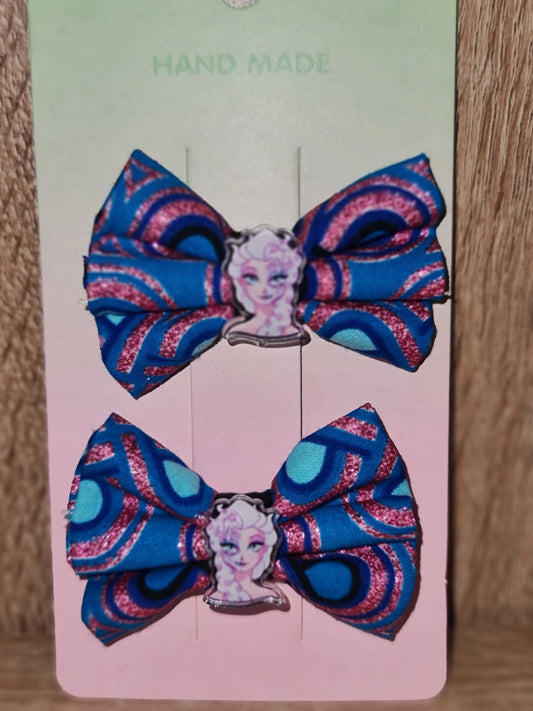 Barrettes reine de la glace